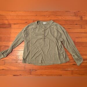 Blu Pepper Olive Knit Top